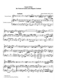 Sonate D-Dur von Johann Pfeiffer 