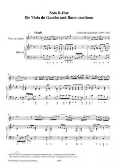 Solo B-Dur von Christoph Schaffrath 