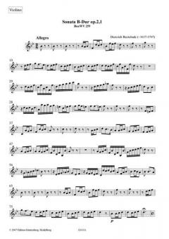 Sonata B-Dur op. 2,1 von Dietrich Buxtehude 