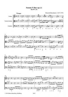 Sonate F-Dur op.1,1 von Dietrich Buxtehude 