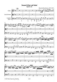Sonata B-Dur mit Suite von Dietrich Buxtehude 