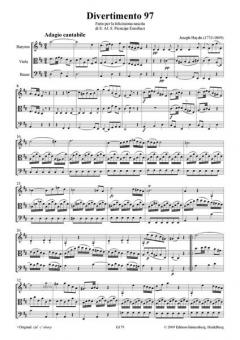 28 Divertimenti a tre Nr. 97-126 von Joseph Haydn 