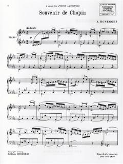 Souvenir de Chopin von Arthur Honegger 