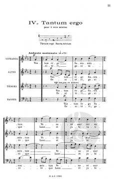 Quatre Motets sur des Themes Gregoriens op. 10 (Completes) (Maurice Durufle) 