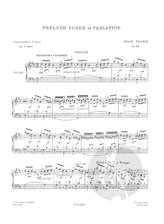 Prelude, Fugue et Variation Op. 18 von Cesar Franck 
