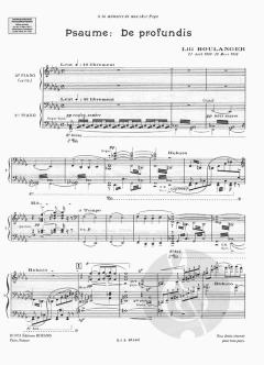 Psaume CXXX Du Fond de l'abime von Lili Boulanger 
