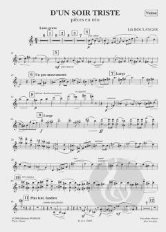 D'un Soir Triste Pieces en Trio (Lili Boulanger) 
