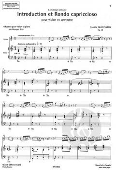 Introduction et Rondo Capriccioso op. 28 von Camille Saint-Saëns 