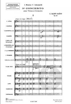 Konzert Nr. 3 h-Moll op. 61 von Camille Saint-Saëns für Violine und Orchester im Alle Noten Shop kaufen