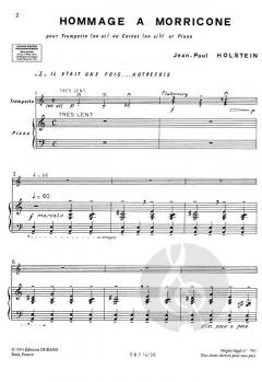 Hommage a Morricone von Jean-Paul Holstein 