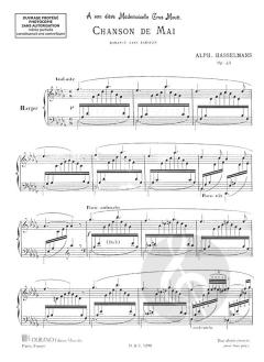 Chanson de Mai Harpe Romance Sans Paroles von Alphonse Hasselmans 