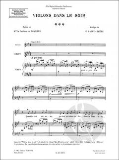 Violons Dans Le Soir (Camille Saint-Saëns) 