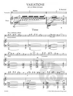 Variationen über ein slowakisches Thema von Bohuslav Martinu 