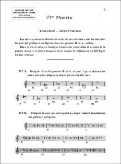 Exercices preparatoires a l'etude de l'harmonie Serie 1 (Yves Margat) 