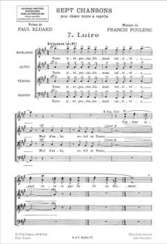 7 Chansons No. 7 (Francis Poulenc) 