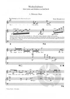 Wechselrahmen op. 189 von Ernst Krenek 