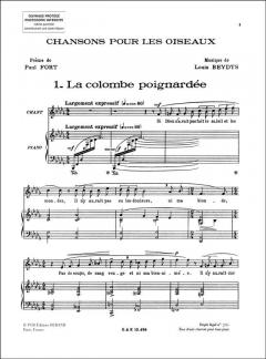 Chanson pour les oiseaux von Louis Beydts 