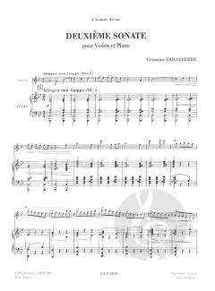 Sonate Nr. 2 von Germaine Tailleferre 