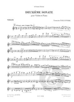 Sonate Nr. 2 von Germaine Tailleferre 