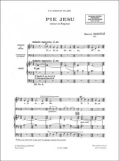 Pie Jesu Soprano / Orgue / Cello Ad Lib von Maurice Durufle 