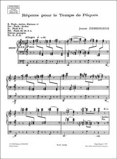 Repons pour Le Temps De Paques pour Orgue von Jeanne Demessieux 
