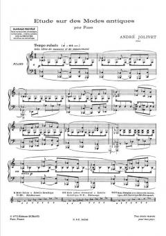 Etudes Modes Antiques von André Jolivet 