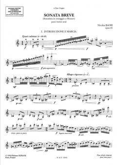 Sonata Breve Op. 45 von Nicolas Bacri 