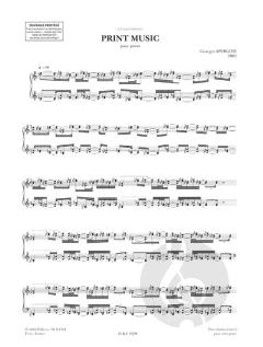 Print Music von Georges Aperghis 
