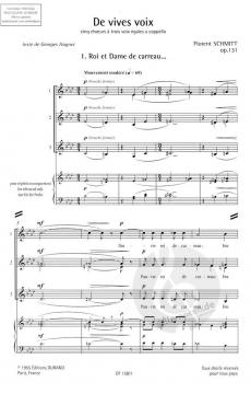 De Vives Voix (Florent Schmitt) 