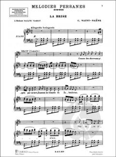 Melodies Persanes op. 26 Tenor ou Contralto, Piano von Camille Saint-Saëns 