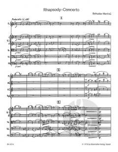 Rhapsody-Concerto von Bohuslav Martinu 