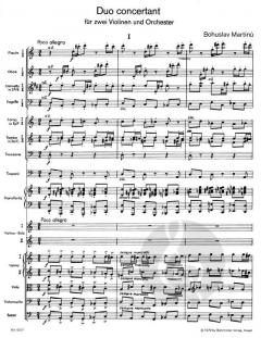Duo concertant von Bohuslav Martinu 