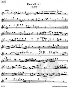 Quartette für Flöte, Violine, Viola und Violoncello (W.A. Mozart) 