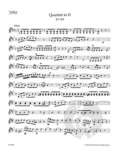Quartette für Flöte, Violine, Viola und Violoncello (W.A. Mozart) 