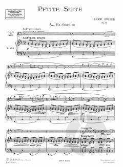 Petite Suite pour Flute et Piano Op. 12 von Henri Busser 