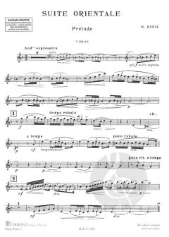Suite Orientale pour piano, Violon et Violoncelle (Mel Bonis) 