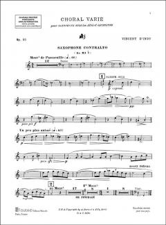 Choral Varié Op. 55 von Vincent d' Indy 