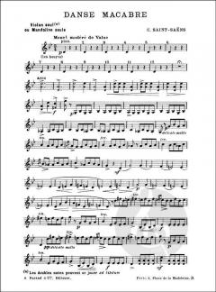 Danse Macabre Violon Seul von Camille Saint-Saëns 