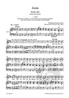 Zaide (Das Serail) KV 344 (336b) von Wolfgang Amadeus Mozart (Download) 