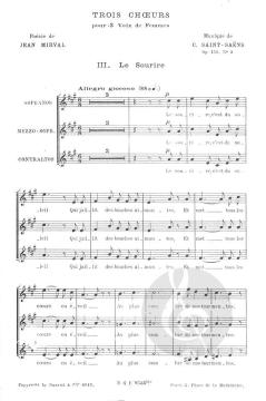 Le Sourire op. 151 No. 3 (Camille Saint-Saëns) 