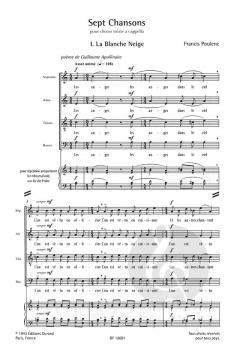 Sept Chansons (Francis Poulenc) 