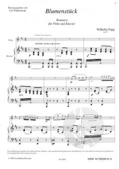 Blumenstück op. 383 von Wilhelm Popp 