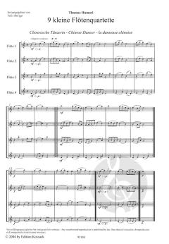 9 kleine Flötenquartette von Thomas Hamori im Alle Noten Shop kaufen