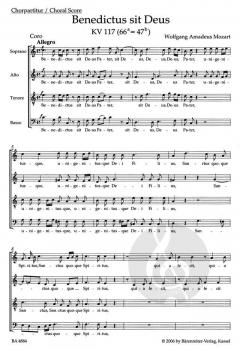 Benedictus sit Deus von Wolfgang Amadeus Mozart (Download) 