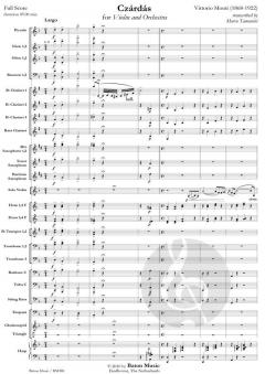 Csardas For Violin And Orchestra (Vittorio Monti) 