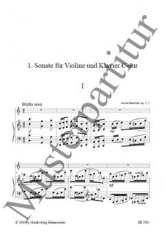 Sonate für Violine und Klavier in C-Dur op. 1, 1 von Horst Ebenhöh im Alle Noten Shop kaufen
