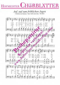 Auf, auf, zum fröhlichen Jagen 