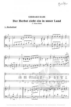 Der Herbst zieht ein in unser Land (Gerhard Rabe) 