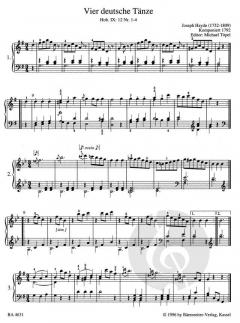 Leichte Klavierstücke und Tänze von Joseph Haydn im Alle Noten Shop kaufen