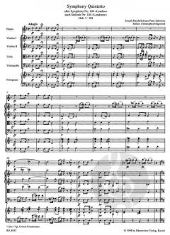 Symphonie-Quintetto London Sinfonie Nr. 7 Hob.I:104 (Joseph Haydn) 